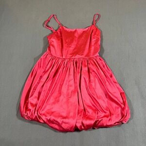 Storia Pink Satin‎ Bubble Dress Size Small Barbie Princess Recruitment Formal